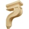 Ekena Millwork 3 1/2"W x 7 1/4"D x 11"H Hollow Back Corbel, Alder COR03X07X11HAAL - alternate 1